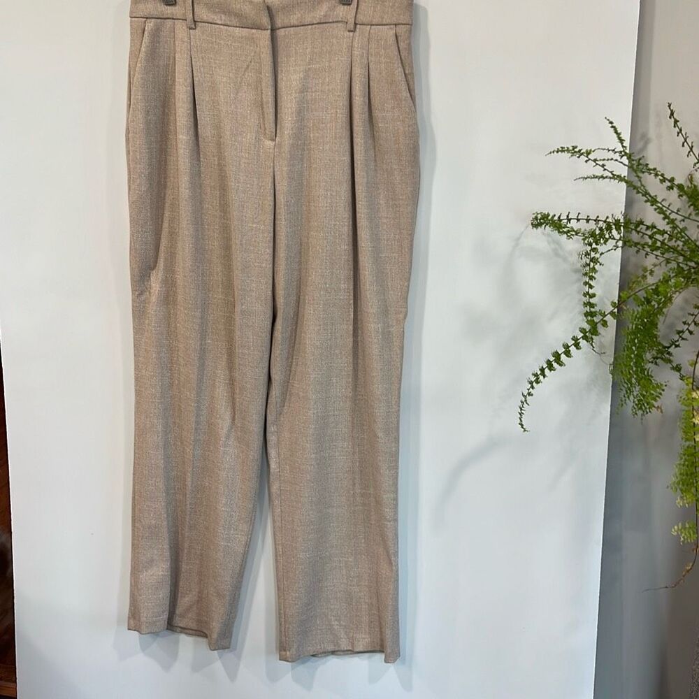 House of Harlow 1960 Taupe Pleated Trousers 12